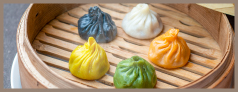 5色の小籠包札幌中国中華料理チャイニーズレストランクラブチャイナ